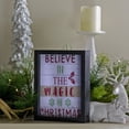 thumbnail image 2 of Northlight LED Lighted "Believe in the Magic of Christmas"" Shadow Box Wall Art - 9", 2 of 5