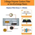 thumbnail image 3 of Cat Mate 3-Stage Polymer-Carbon Filter Water Fountain with Replacement Cartridges (4 Pack), 3 of 9