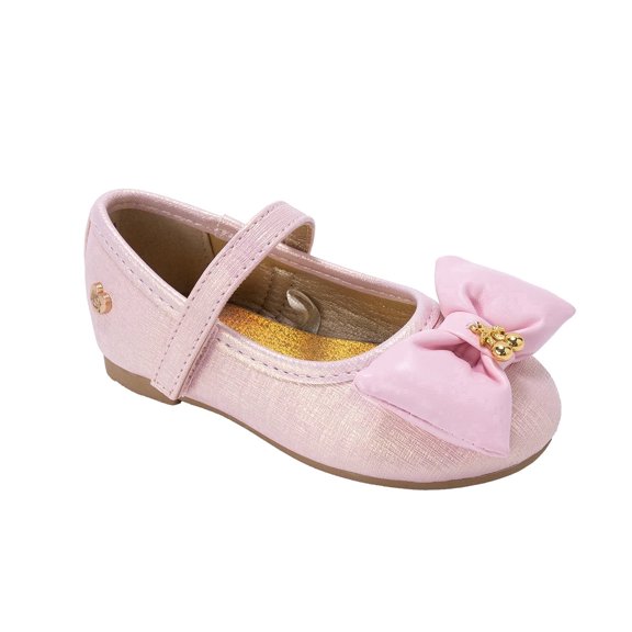 bebe Toddler Girls Flats - Comfortable Ballet Flats for Toddler Girls, Slip-On Dress Shoes