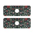 thumbnail image 7 of Yayeee Faucet Mat for Kitchen Sink 14.7" Diatomite Long Splash Guard Pad, Green Christmas, 2 Pack, 7 of 7