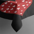 thumbnail image 2 of Nappe de Table Saint-Valentin avec Cœur d'Amour, Nappe Sans Plis en Polyester, Nappe Réutilisable Imperméable pour Pâques Anniversaire Pique-Nique Mariage (Rectangulaire, 60x84 Pouces), 2 of 5