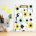 thumbnail image 2 of FORMRS Acrylic Clipboard with Low Profile Clip Standard A4 Letter Size, 12.5" x 9", White Flower, 2 of 8