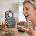 thumbnail image 6 of Handheld Portable Neck Fans, High Speedss Hand held Fan with Strong Airflow, Personal Fan for Travel Essentials LCD Digital Display, Ultra Quiet Fans for Travel Essentials, 6 of 6