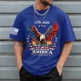 thumbnail image 2 of 250 Anniversary USA Shirt Mens Flag Tshirt 250th America Anniversary Tee 250 Years Patriotic Tops, 2 of 6