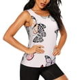 thumbnail image 2 of KLL Beautiful Butterfly Print Womens Tank Top Sleeveless Workout Tops Athletic Running Shirts Yoga Gym Clothes-Small, 2 of 7
