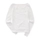 thumbnail image 2 of Aeropostale - Camiseta básica para mujer con espalda de ganchillo, color blanco, XS, 2 of 2