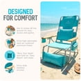 thumbnail image 4 of Ostrich The Deluxe 3N1 Lightweight Outdoor Beach Lounge Chair w/ Footrest, Aqua, 4 of 9