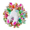 thumbnail image 1 of Spring Easter Bunny Door Hanger Wreath Rabbit Ribbon Home Party Wall Decorations, 1 of 8