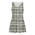 thumbnail image 3 of Striped Sundress for Women Summer Casual Sleeveless V Neck A Line Dress Beach Tank Sundress, 3 of 6