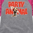 thumbnail image 3 of Disney - Party Animal - Toddler & Youth Girls Raglan Graphic T-Shirt, 3 of 5