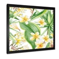 thumbnail image 2 of Designart 'Yellow Flowers and Tropical Foliage VII' Modern Framed Art Print, 2 of 4