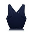 thumbnail image 5 of DODOING Women's Yoga Sports Bras Training Stretch Tank Top High Impact Padded Bra Front Zipper Closure, 5 of 7