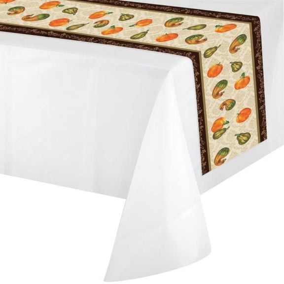 Fall Harvest Icons Non-Woven Fabric Table Runner