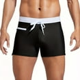 thumbnail image 6 of CALAFEBILA Men's Board Shorts Summer Solid Beach Walks Loose Board Shorts, 6 of 6