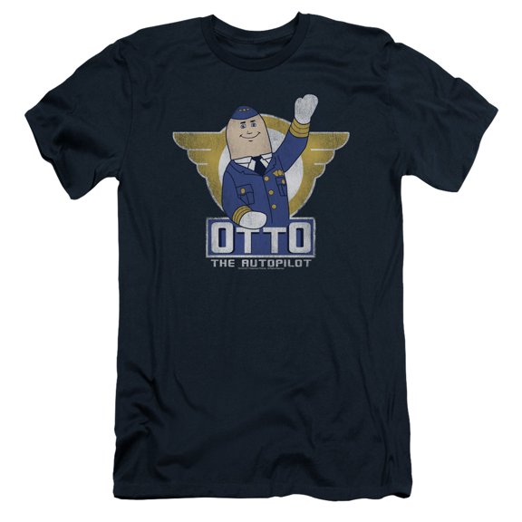 Airplane Otto Adult 30/1 T-Shirt Navy