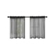thumbnail image 2 of Cortinas traslúcidas (2 unidades), cortinas para ventanas de cocina y baño con bolsillo para barra, filtran la luz para mayor privacidad y tienen un diseño de dobladillo ondulado., 2 of 9