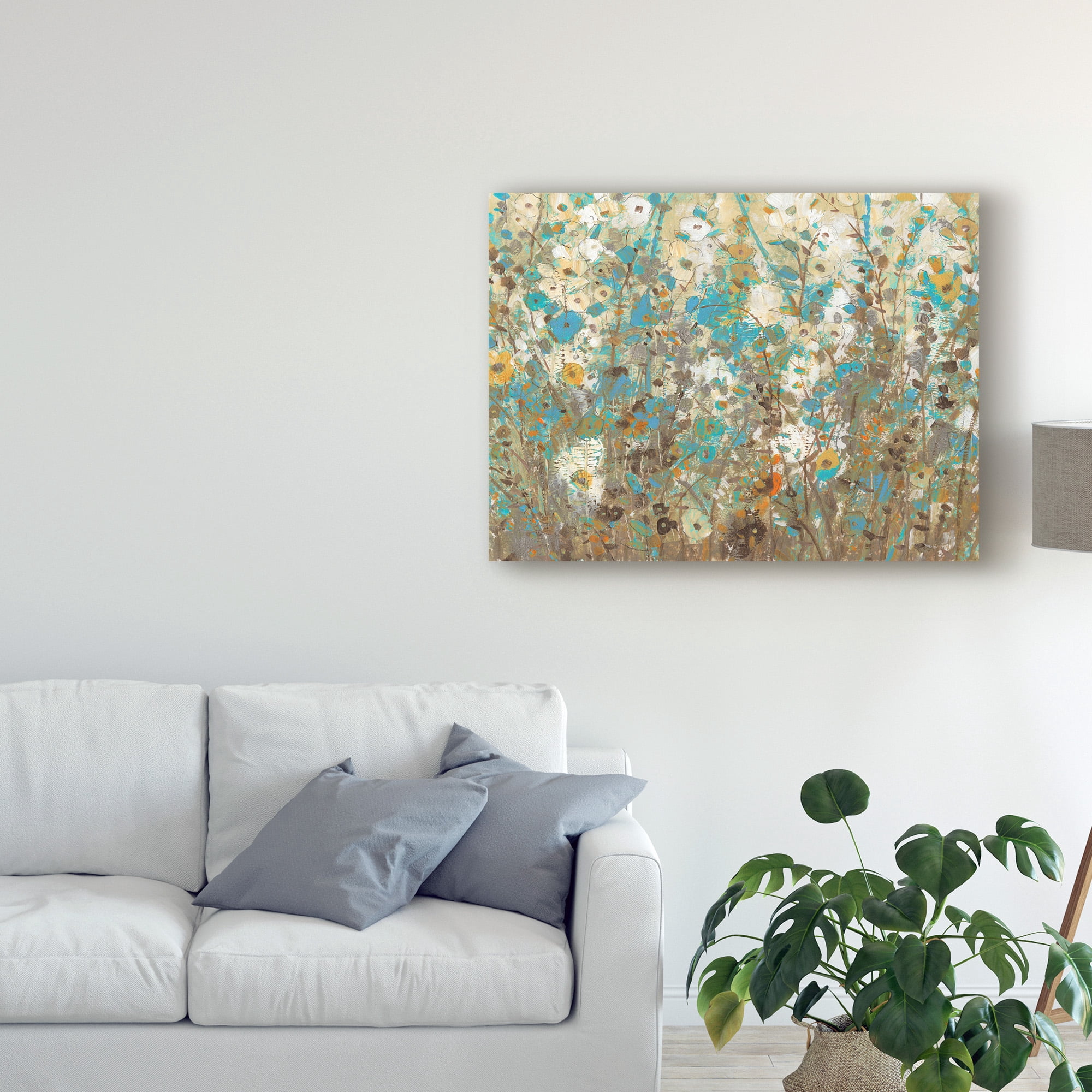 Trademark Fine Art 'Flowering Vines II' Canvas Art by Tim OToole