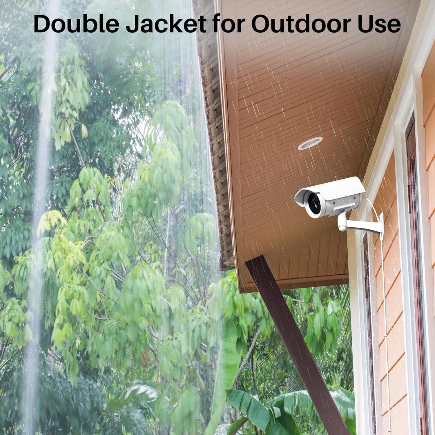 JJEAN-12V DC Power Extension Cable 30FT (2-Pack), Outdoor & Indoor, 5.5mm x 2.1mm 5521 Male to Female, Waterproof Double Jacket, UV Resistance, for CCTV Security Camera, IP Network, DVRs, LED Strip,