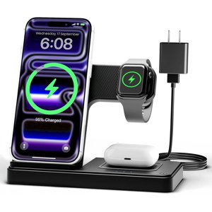 Wireless Charger iPhone Charging Station for Multiple Devices
