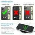 thumbnail image 2 of Dockem iPhone 11 Pro Exec M2 Wallet Case; Built-in Metal Plate, 2 Card Slots, Grey, 2 of 9