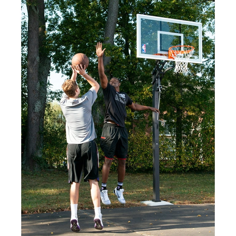 Spalding NBA 60 Acrylic Screw Jack Portable Basketball Hoop, 53 OFF