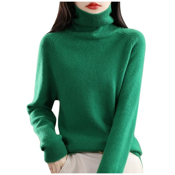 2025 Autumn New Turtleneck Oversize Tops Sweater Ladies Loose Large Time Women Size Thick Knitted Sweater Pullover Fleece Sweaters for Women Bottom Shirt