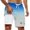 Sky Blue, variant on XFeng Men's 2 in 1 Swim Trunks, Print Board Shorts with Compression Liner, Quick Dry Beach Swim Shorts with Pockets