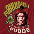 thumbnail image 3 of A Christmas Story Oh Fudge! Kids T Shirt (Large) for Youth Toddler Boys and Girls, Cardinal, 3 of 5