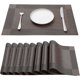 thumbnail image 1 of 8pcs placemats set of 8, washable/heat resistant/non-slip/stylish placemats(coffee), 1 of 5