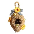 thumbnail image 1 of MesaSe Mini Beehive Farmhouses Bee Hive Table Decor Spring Jute Rope Woven Hanging Ornament Decorative Honey Beehive Farmhouses Country Home Kitchen Bookshelf Decoration A, 1 of 7