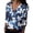 Navy, variant on IWRICH Women's Hawaiian Long Sleeve Shirts Coconut Summer Soft Button down V Neck T Shirts Vacation Graphic Printed Tops Navy XL