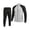 Gray, variant on Maqroz Mens Two Piece Tracksuit Matching Sets Colorblock Full Zip Up Jackets Straight Leg Sweatpants Casual Athletic Activewear Suits Sweatsuits for Outdoor Training