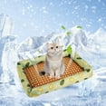thumbnail image 2 of Cooling Dog Bed, Pet Cooling Mat with Pillow, Ice Silk Cooling Dog Blanket, Self Cooling Pad for Cat,Dog, Washable Summer Pet Mat for Kennel, Crates, Sofa, Floor, 2 of 8