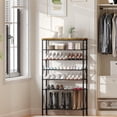 thumbnail image 3 of 8 Tiers Tall Shoe Rack Organizer, Large Capacity Shoe Rack Holds 32 Pairs of Shoes, Durable and Stable, Adjustable Metal Shelf Stackable Shoe Shelf for Entryway, Hallway, Living Room, Closet, 3 of 5