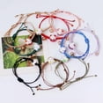 thumbnail image 3 of RSAMD Hand Rope Gifts Lovers Ceramic Cat Pendant Braided Rope Women Hand Ring BracelJO-A8, 3 of 9