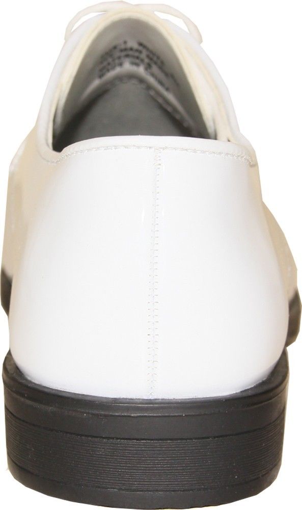 VANGELO Men's Tuxedo Shoe TUX-1 Wrinkle Free Dress Shoe (13 E(W) US, White Patent) - image 5 of 5