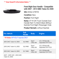 thumbnail image 2 of Front Right Door Handle - Compatible with 2007 - 2013 GMC Yukon XL 2500 2008 2009 2010 2011 2012, 2 of 2