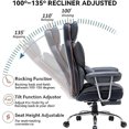 thumbnail image 4 of Efomao Desk Office Chair Big High Back Chair PU Leather Computer Chair Managerial Executive Swivel Chair with Lumbar Support My Lux Decor Round, 4 of 14