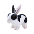 thumbnail image 3 of Wizlet Realistic Spotted Rabbit Plush Stuffed Animal, 11.8 Inch Fluffy Bunny Plush Toy, Cute Wildlife Doll Gift-Black, 3 of 7
