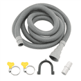thumbnail image 4 of New Arrivals Drain Hose Extension Set Universal Washing Machine 10Ft, Include Bracket Connector and Clamps Hoses, 4 of 10