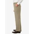 thumbnail image 3 of KingSize Men's Big & Tall Relaxed Fit Wrinkle-Free Expandable Waist Plain Front Pants, 3 of 5