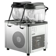 VEVORbrand Slushy Machine, 2x6 L Daiquiri Machine , Stainless Steel Frozen Drink Slush Machine, Slushie Machine ,White