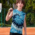 thumbnail image 4 of YunPes ﻿ Boys Tank Tops Sleeveless Crewneck T-shirt Fashion Gradient Tie Dye Athletic Undershirts Summer Kids Quick Dry Sweatshirt Tops, 4 of 5