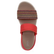 Bzees for LifeStride Women's Cali Strappy Sandal Coral Beach Multi 7.5M