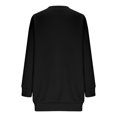 thumbnail image 6 of larppty Unisex Cat Pouch Oversized Sweatshirts Long Sleeve Kitten Puppy Holder Kangaroo pocket Pullover Top (Black, M), 6 of 7