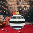 thumbnail image 1 of Bola inflable navideña BLESIY 50 cm PVC Rayas Blancas negras, 1 of 8