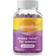Calmable Stress Relief for Women, Anxiety Support Supplement, 60 Gummies