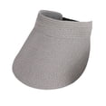 thumbnail image 4 of SGMVNU Fashion Sun Hats Visor for Women, Packable Wide Brim UPF Straw Beach Hat with Adjustable Ponytail Hole for Summer Travel, One Size, Grey, 4 of 5