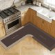 thumbnail image 5 of Alfombra De Cocina, Tapete Antideslizante Y Absorbente, Alfombra De Esquina Lavable a Máquina Para Áreas De Cocina, Marrón, 5 of 8