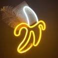 thumbnail image 1 of Letrero de neón ENUOLI Banana LED de 29 x 20 cm, alimentado por USB y pilas, 1 of 9